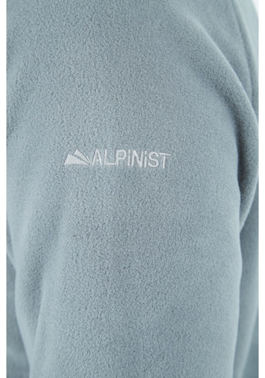 Alpinist Motus Tam Fermuarlı Polar Gri Melanj (520730135)