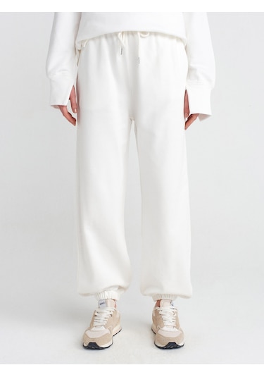 Dilvin 70458 Basic Jogger Pantolon Ekru