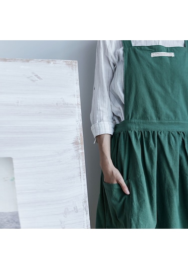 Skycity Kahve Evi Ve Mutfak İçin Dayanıklı Kumaş Askılı Fantezi Apron - Karbon Siyah, Ev Kullanıma Uygun, Kolay Kullanim Diğer