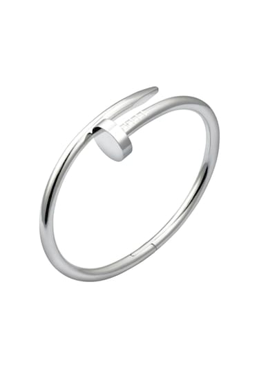 Brezza Lusso Jewelry Gümüş Paslanmaz Çelik Çivi Kadın  Bileklik Gümüş