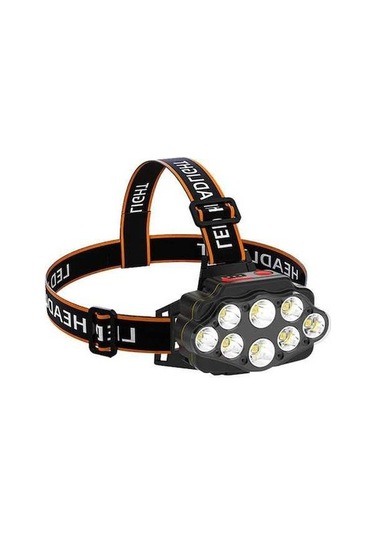 Dancemonkey 8 Led Şarjlı Kafa Lambası - 4 Modlu, Ipx7 Su Geçirmez, Ayarlanabilir Band, Siyah Siyah