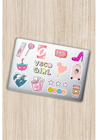 Vsco Girl Laptop Notebook Tablet Telefon Sticker Set 011