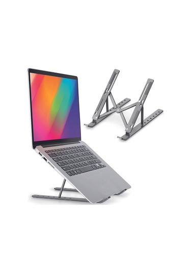 Telefon Notebook Laptop Macbook Uyumlu Yükseltici Stand Ayarlanabilir 1.sınıf Paslanmaz Aleminyum Alışım