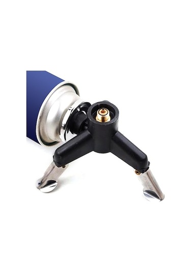 Ankatek Yürüyüş Kamp Katlanabilir Tripod Braketi Transfer Kafası Gaz Kutusu Tankı Soba Tutucu Zh Siyah Siyah