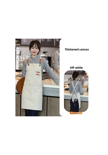 Dianziye Mutfak Ve Kahve Dükkanı İçin Suya Ve Yağa Dayanıklı, Özel Yazı Baskılı, Dayanıklı Malzeme İle Yapılmış Çalışma Apronu Pembe Açık