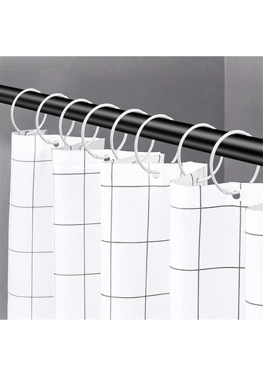 Ulzyvf Perdesi Perdesi Paslanmaz, Halkaları, Halkaları Gümüş Gümüş Duş Duş Ja Gümüş