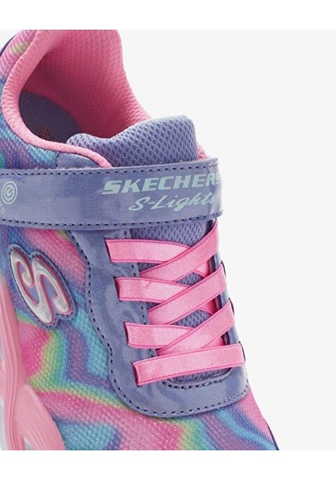 Kız Çocuk Mavi Işıklı Spor Ayakkabı Çok Renkli