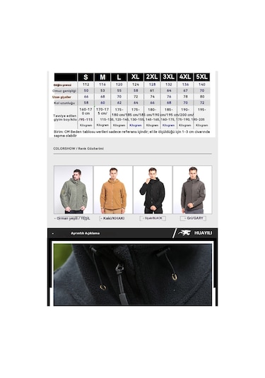 Erkek Sonbahar/kış Polar Astarlı Kapüşonlu Sıcak Kalın Polar Ceket Gri