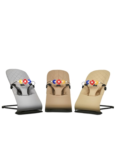 Merfbaby Oyuncaklı Ana Kucağı  - Taşıma Çantalı - Gri