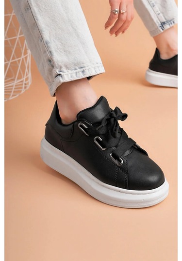 Luis A Costa Lc105 Siyah Cilt Beyaz Taban Kadın Sneaker Renkli