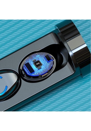 F9-6 Tws Cvc8.0 Gürültü Önleyici Dokunmatik Bluetooth Kulaklık, Pull-out Silindirik Şarj Kutusu, Destek Led Güç Dijital Ekran Ve Çağrı Ve Siri Siyah