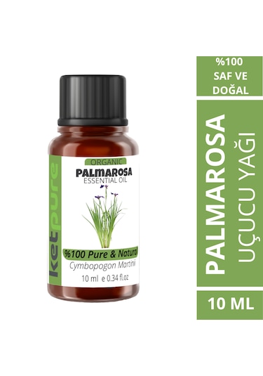 Ketpure Organik İçerikli Palmarosa Uçucu Yağı 10 ML