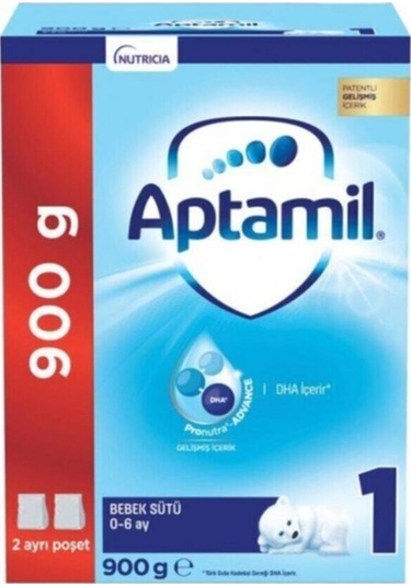 Aptamil 1 Pronutra Bebek Devam Sütü 0-6 Aylık Bebekler Için  900 G