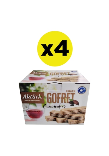 Aktürk Gofret Kakaolu 4 x 1 KG