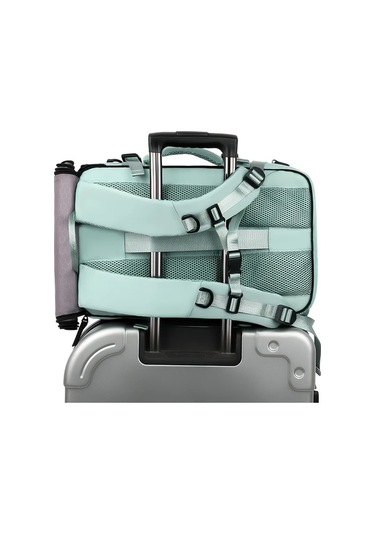 Gateesat Siyah Çok Amaçlı Büro Sırt Çantası Geniş Kapasiteli Nylon Polyester Gezgin siyah