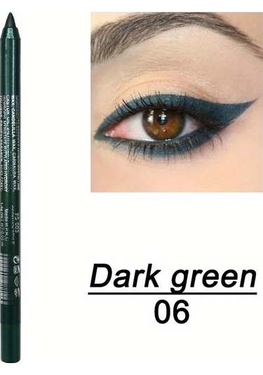 Bulaşmaya Dayanıklı Parlaklık Suya Dayanıklı Eyeliner Kalemi - Uzun Ömürlü, 06 Dark Topaz