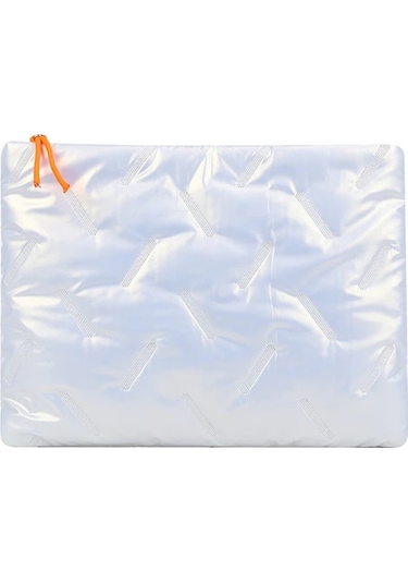 Awesomestore Sade 14 İnç Beyaz Su Geçirmez Laptop Çantası Hafif Işıl Işıl İç Kılıf Beyaz