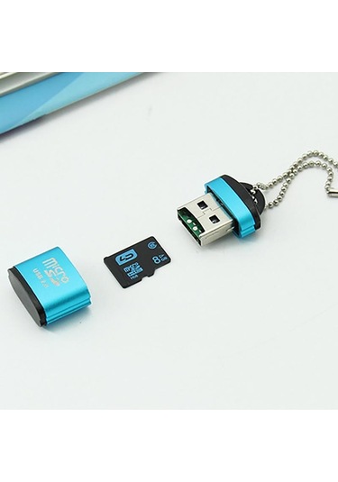 Mor Vaorlo Usb2.0 Mini Kart Okuyucu 480mpbs Hızlı İletim Yüksek Bilgisayar Pc Laptop Için Uyumlu Yüksek Hızlı