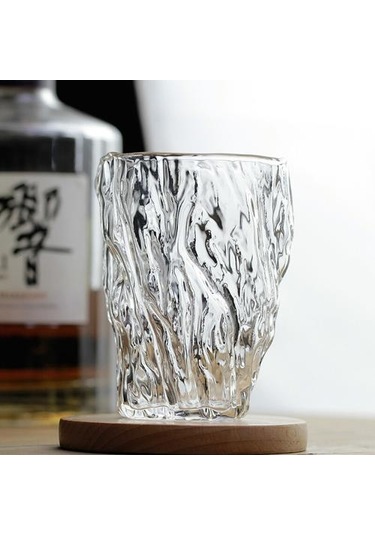 1 Adet Japon Düzensiz Çekiç Sanat Viski Tumbler Cam Eski Moda Yapıt El Yapımı Viski Kupa Chivas Kupası Şarap Camları Verre A Vin Eski Moda Cam Açık Gri
