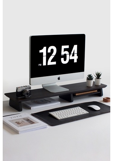 Büyük Monitör Standı Ceviz