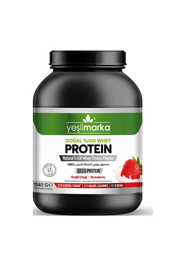 Yeşilmarka Doğal Whey Protein Tozu - Ereğli Çileği 1540 Gr