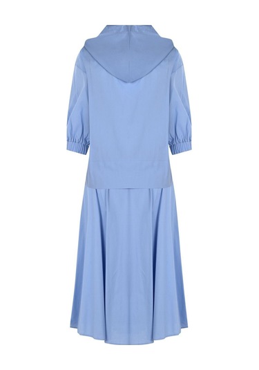 Kadın Çiçek Işlemeli Rahat Kesim Takım Frn6000 Mavi