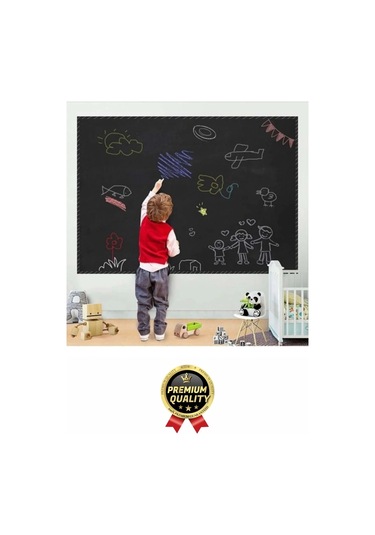 Özel Üretim Öğrenci Yazılabilir Silinebilir Yapışkanlı Büyük Boy Tahta Sticker Blackboard Rulo Pano Çok Renkli