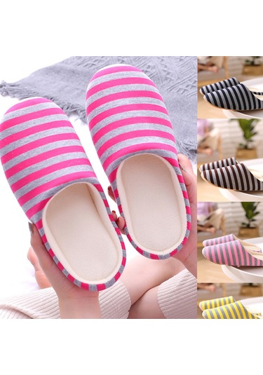 Yaozixa Evde Rahat Pamuklu Terlik - Kaymaz Tabanlı, Sessiz Ve Yumuşak Çiftler İçin Diğer