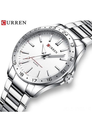 Curren 8452 Çelik Saat Basit İş Saatı Su Geçirmez Erkek Moda Takvim Stokta Çok Renkli