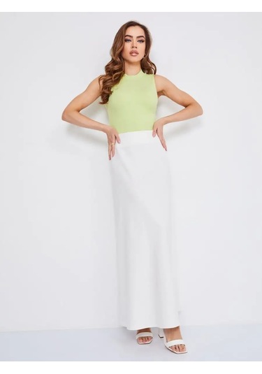 O'riga Uzun Etek Büyük Beden Maksi Yere Kadar 155706242 Sütlü