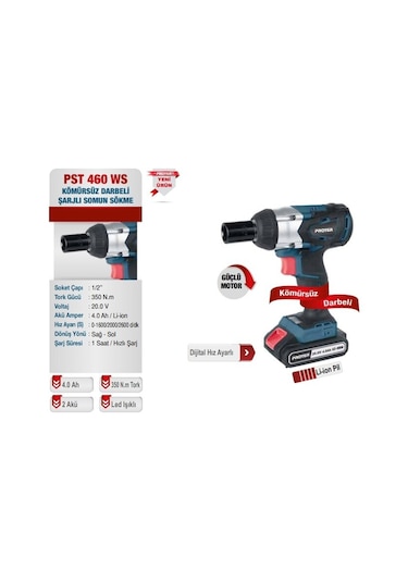 Pst 460 Ws 20 V Şarjlı Somun Sökme Proter