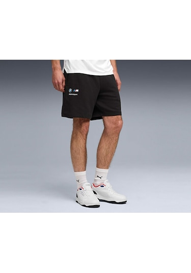 Puma Bmw Mms Ess Shorts Ft 7 Erkek Günlük Şort 63489601 Siyah Siyah
