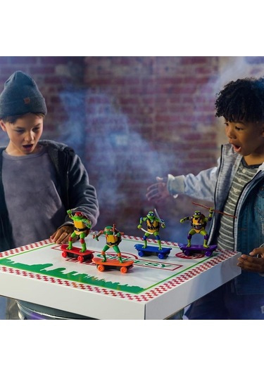 Tmnt Ninja Kaplumbağalar Çek Bırak Kaykay Figür Mikey