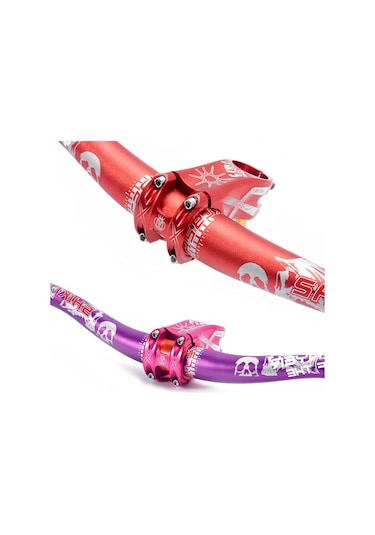 Suntek Alüminyum Yokuş Aşağı Dağ Bisikleti Gidon 31 Mavi-720mm Mavi