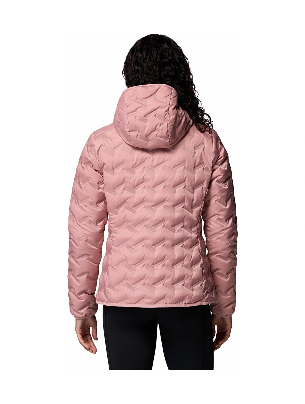 Columbia Wk2769 Delta Ridge Iı Down Hooded Jacket Kadın Mont-30844 Pembe