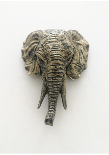 Dekoratif Fil Kafası Askılık Modern Duvar Dekoru Ev Dekorasyon Duvar Askılığı 001