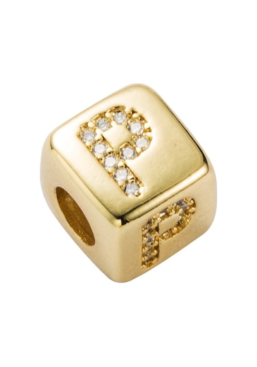 İngilizce Mektup Bileziği, Stil: Kırmızı İp For P Çok Renkli