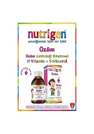 Nutrigen Üzüm Çekirdeği Ekstreli Vitamin Mineral Şurubu 200 ML