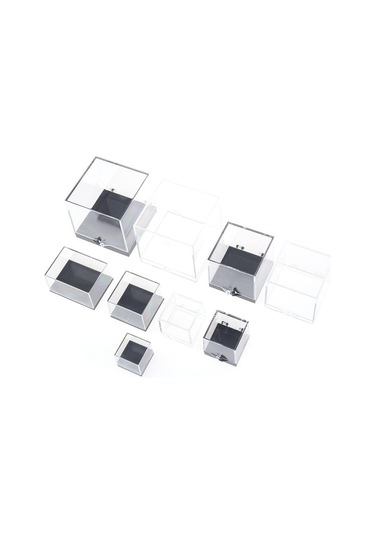 1 Adet Saklama Kutusu Kapakları Taş Ekran Para Temizle Konteyner Numune Mineral Kutusu Şeffaf