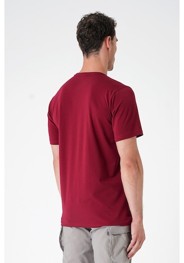 Mecanık Casual Neo Organic T-shirt Bordo