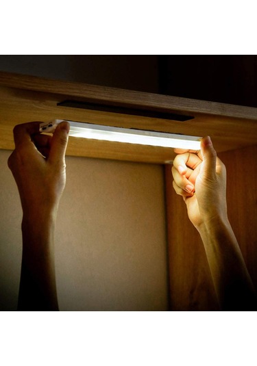 Shineyee Led Otomatik Algılama Işığı Usb Şarjlı 350mah Beyaz Işık 7 Led'li Dolap/yatak Odası/merdiven Işığı X15 Diğer