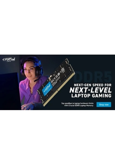 Crucial CT32G48C40S5 32 GB DDR5 4800 MHz CL40 Notebook Ram