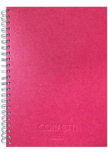 Özgün Confetti A4 Sert Kapak Spiralli Defter 180 Yp. Çizgili