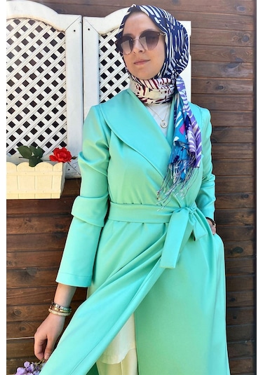 Rabia Şamlı Sahra Mint Kap Çok Renkli