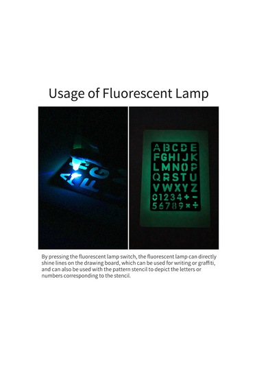 Neevoyu A5 Sarı Çocuk Işıklı Boyama Tahtası - Fosforlu Kalemli, Yeniden Kullanılabilir, Hayal Gücü Geliştirici Grafiti Seti Çok Renkli