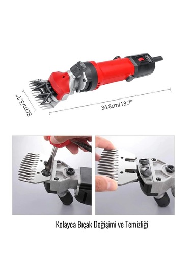 Prohummer Ph018 Koyun Keçi Kırkma Makinesi Kırmızı