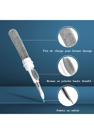 Airpods Temizleyici, Fırça Ve Metal Uçlu Airpods Temizleme Kiti,