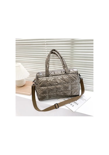 Yogodlns Lüks Uzay Yastıklı Pamuk Çanta - Seyahat Ve Günlük Kullanım, Büyük Kapasiteli, Omuz Askılı Turuncu