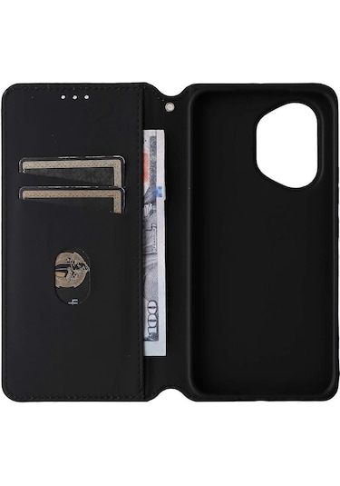 Honor 400 Kılıf Cüzdan Eşkenar Dörtgen Baskılı Deri Telefon Kılıfı Çok Renkli