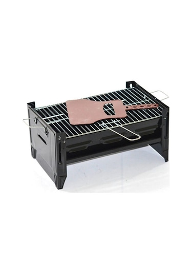 Çanta Mangal Katlanır Mangal Siyah Emayeli